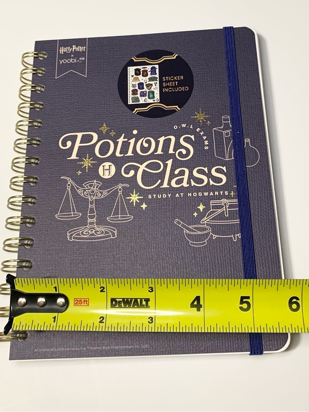 Harry Potter Yoobi Potions Class Journal Notebook NEW Stickers Included 6” x 8” - Picture 6 of 6